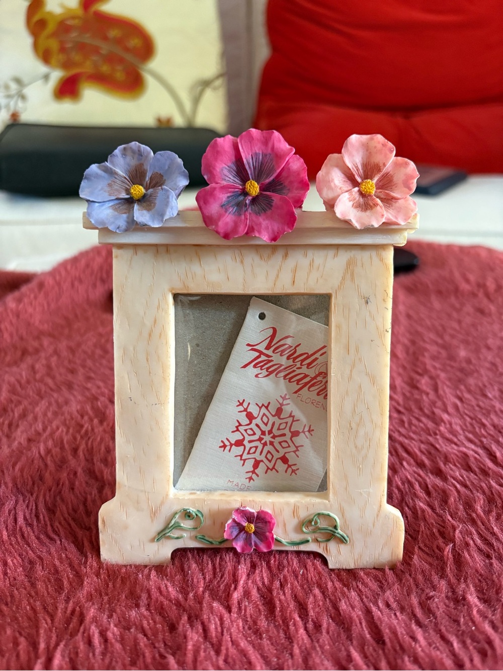 NWT Nardi & Tagliaferri Florence 3D Floral Picture Frame